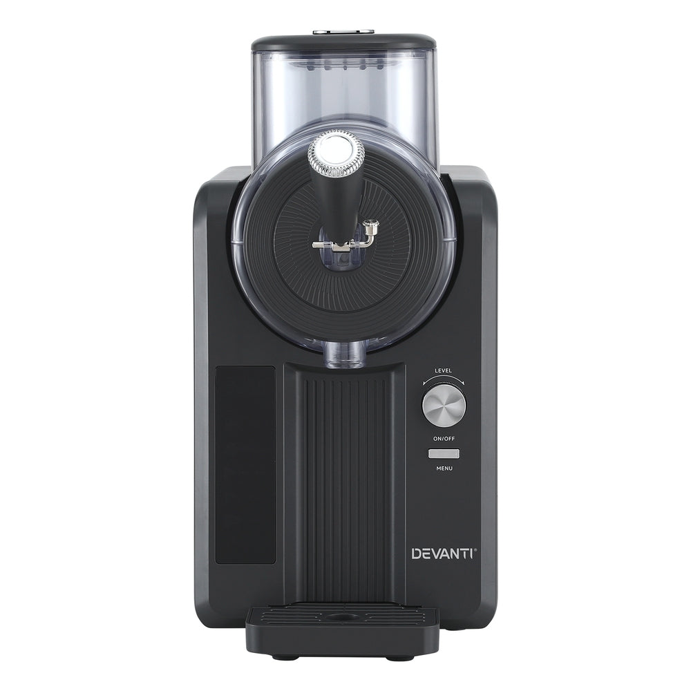 Devanti 2L Slushie Machine Ice Cream Maker Frozen Smoothies Milkshakes Black Awezingly