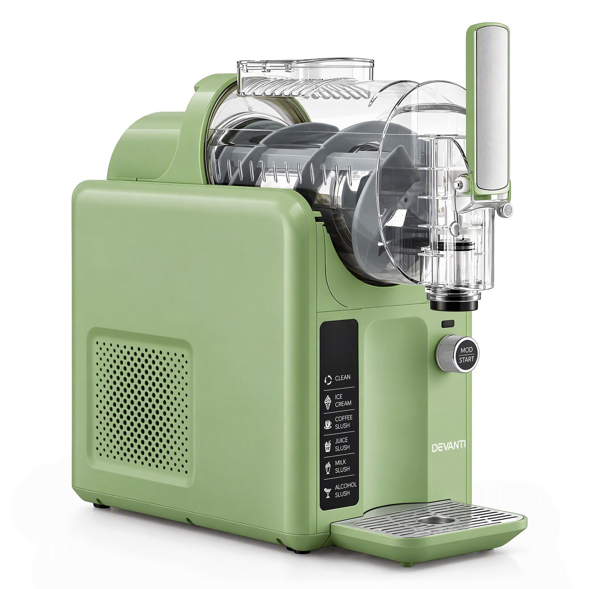 Devanti 5in1 Slushie Machine Ice Cream Maker 2L Sage Green Awezingly