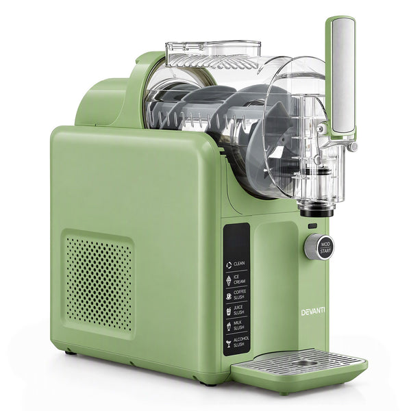 Devanti 5in1 Slushie Machine Ice Cream Maker 2L Sage Green Awezingly