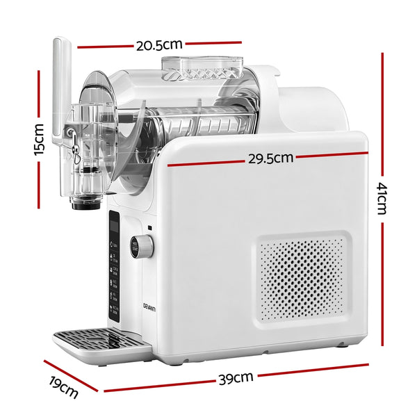 Devanti 5in1 Slushie Machine Ice Cream Maker 2L White Awezingly