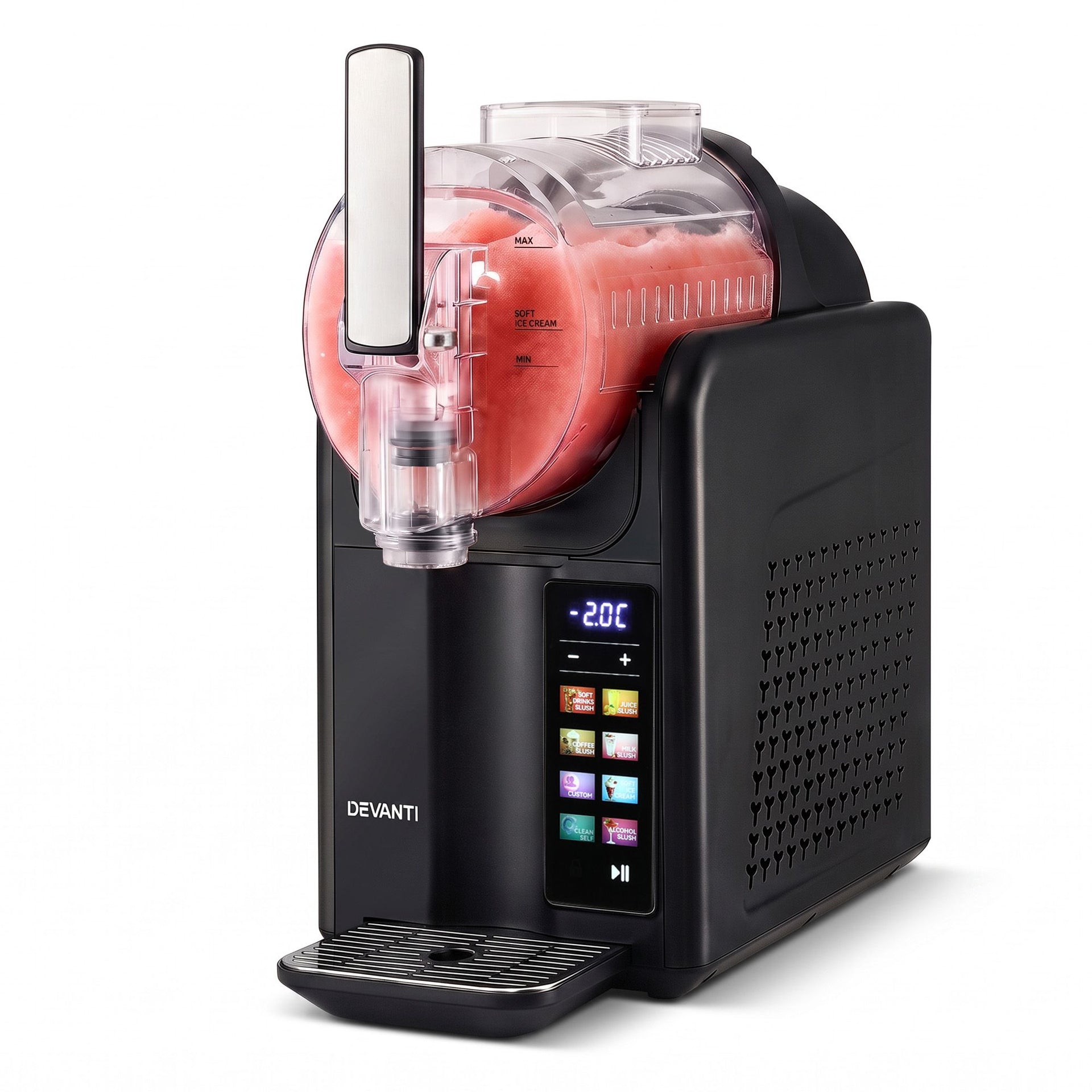Devanti Slushie Machine 2L Frozen Drink Maker Ice Cream Cocktail Slush Maker Black Awezingly