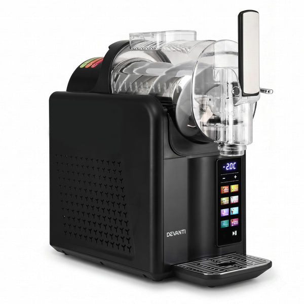 Devanti Slushie Machine 2L Frozen Drink Maker Ice Cream Cocktail Slush Maker Black Awezingly