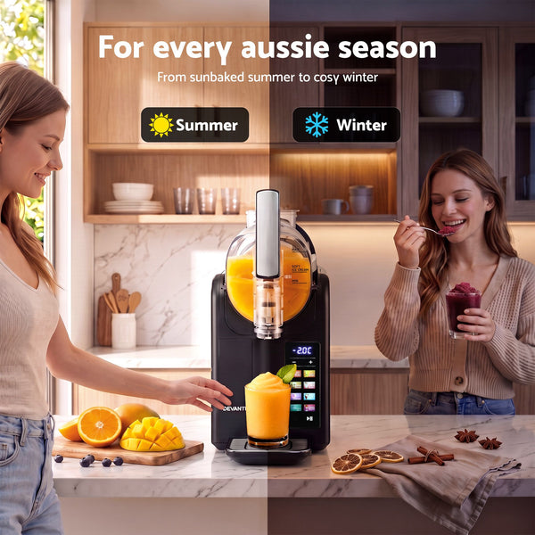 Devanti Slushie Machine 2L Frozen Drink Maker Ice Cream Cocktail Slush Maker Black Awezingly