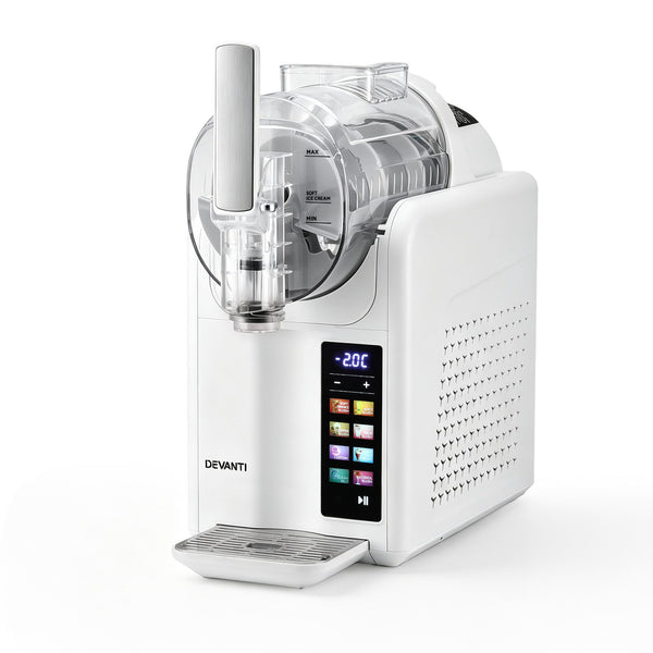 Devanti Slushie Machine 2L Frozen Drink Maker Ice Cream Cocktail Slush Maker White Awezingly