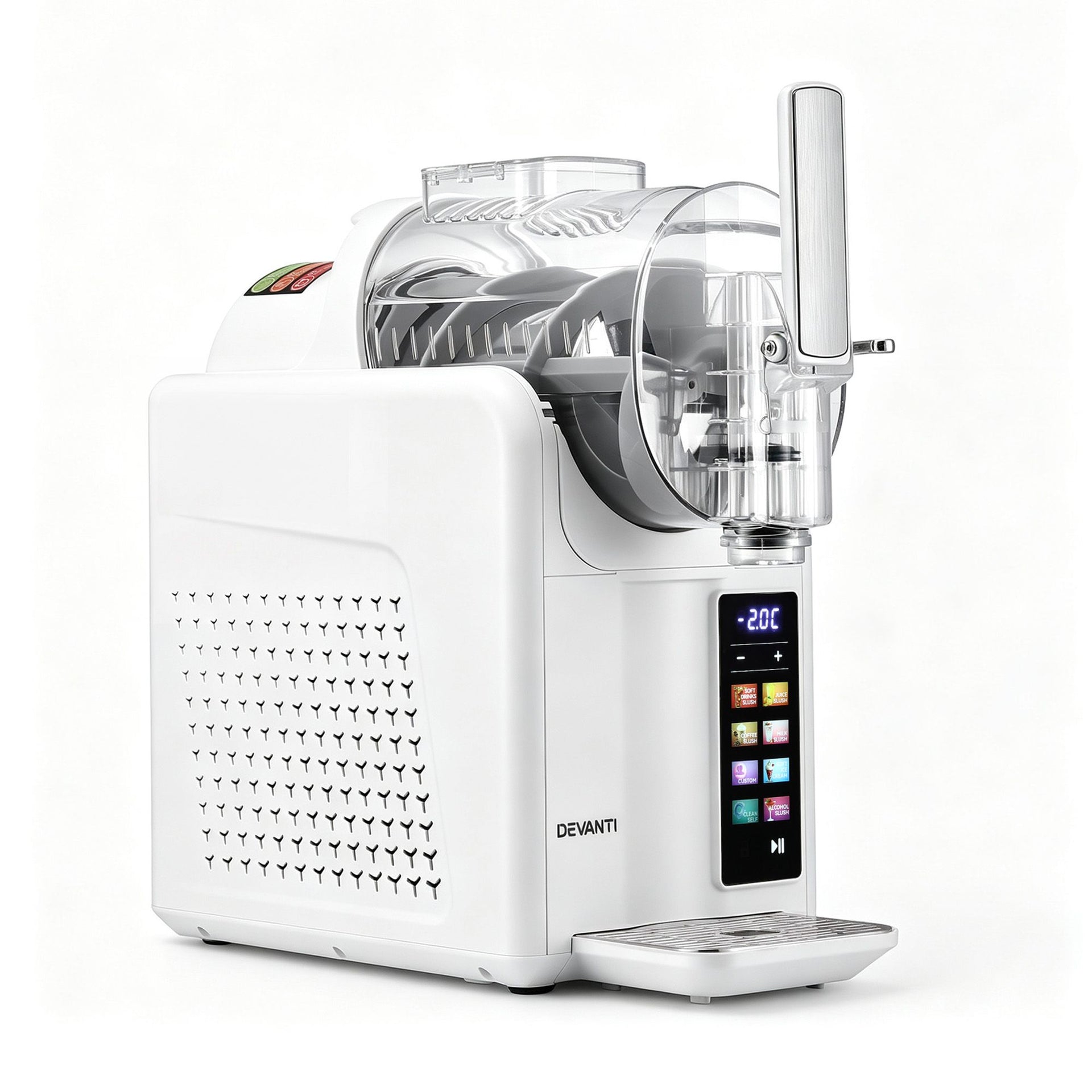 Devanti Slushie Machine 2L Frozen Drink Maker Ice Cream Cocktail Slush Maker White Awezingly