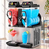 Devanti Commercial Slushie Machine 15L x2 Frozen Drink Maker Dual Tank Silver