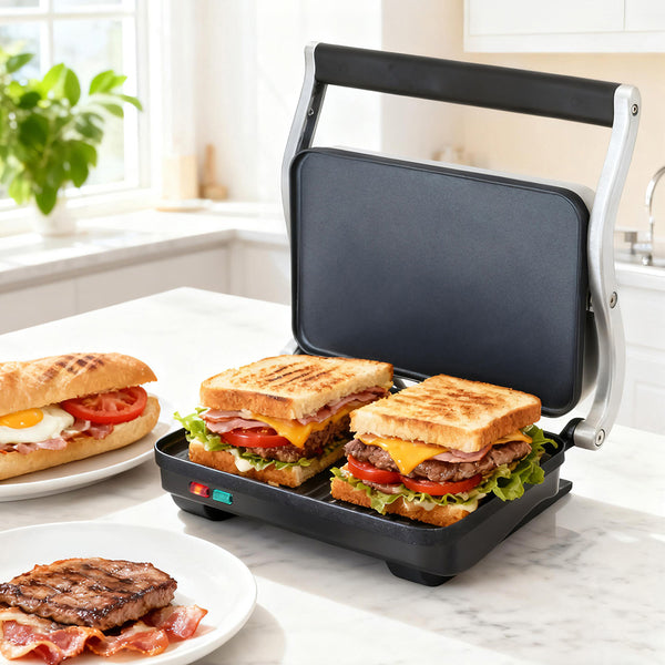 Devanti 3 in 1 Sandwich Maker Steak Press Grill 1000W Awezingly
