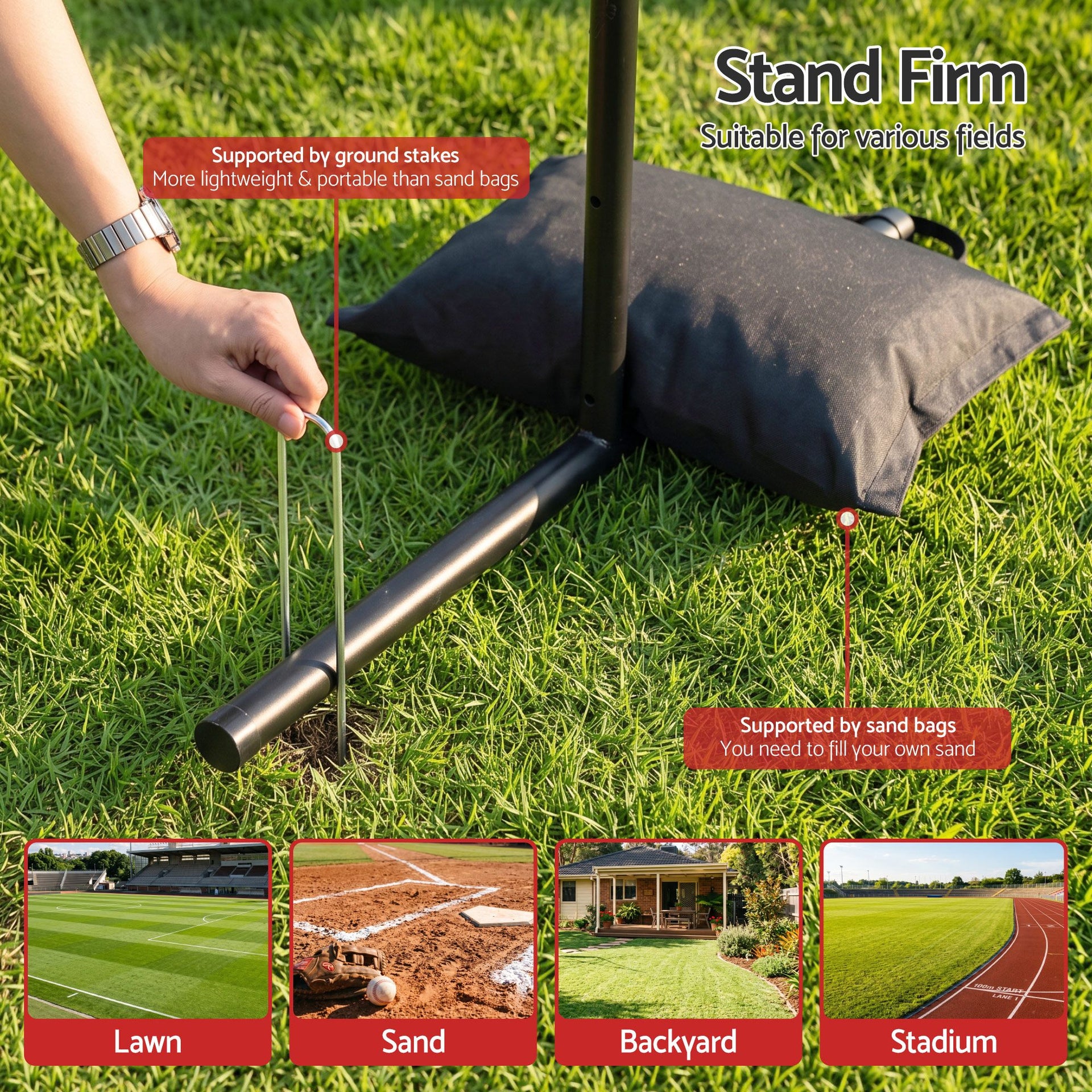 Everfit Baseball Pitching Net Training Target Softball Practice 9 Hole Black Awezingly