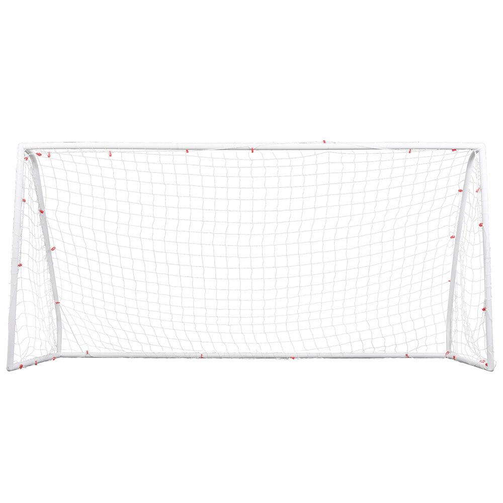 Everfit 12FT Soccer Football Goal Net UPVC Frame with PE Mesh Weatherproof Portable Goals for Backyard Training Competitive Play Everfit