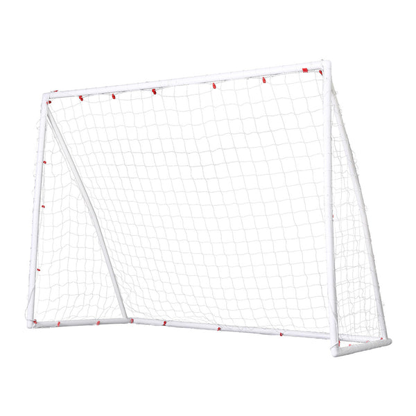Everfit 8FT Soccer Football Goal Net UPVC Frame with PE Mesh Weatherproof Portable Goals for Backyard Training Competitive Play Everfit