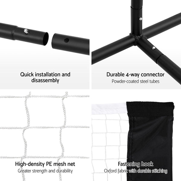 Everfit 3.6M Badminton Tennis Net Portable Volleyball Kit Adjustable Height Everfit