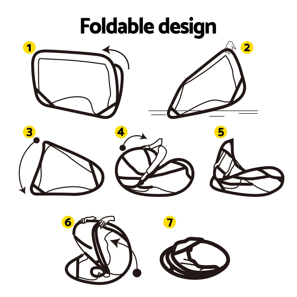 Everfit Portable Football Net Soccer Goal Rebound Target Hitter Training Everfit