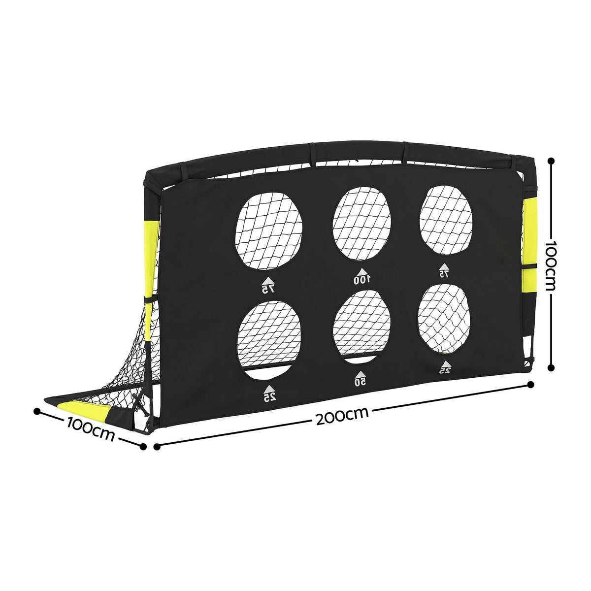 Everfit Pop Up Soccer Goals 2 Piece Set Target Net Kids Indoor Outdoor Awezingly
