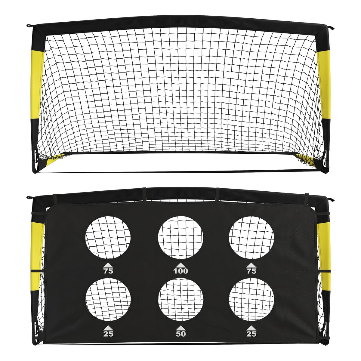 Everfit Pop Up Soccer Goals 2 Piece Set Target Net Kids Indoor Outdoor Awezingly