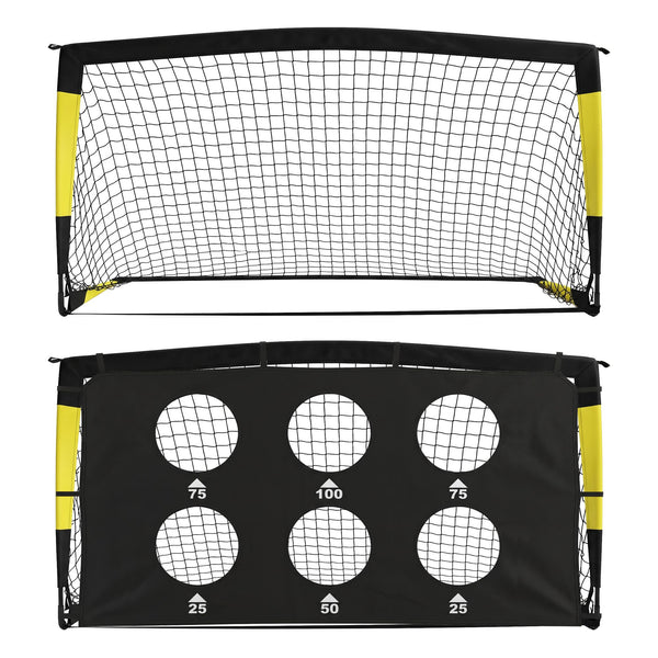 Everfit Pop Up Soccer Goals 2 Piece Set Target Net Kids Indoor Outdoor Awezingly