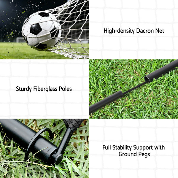 Everfit 2m Football Soccer Net Portable Goal Net Rebounder Sports Training Awezingly