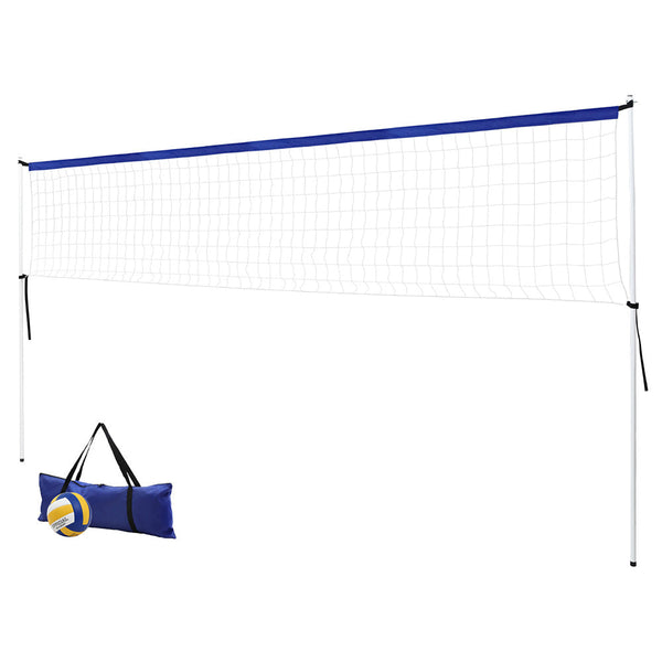 Everfit 6M Portable Volleyball Net Set Adjustable Height Multi-Sport Net with Ball and Bag Awezingly