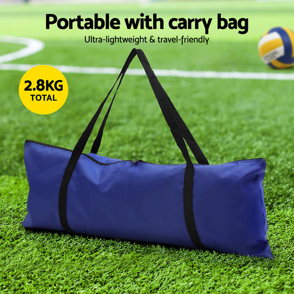 Everfit 6M Portable Volleyball Net Set Adjustable Height Multi-Sport Net with Ball and Bag Awezingly