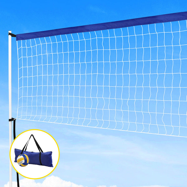 Everfit 6M Portable Volleyball Net Set Adjustable Height Multi-Sport Net with Ball and Bag Awezingly