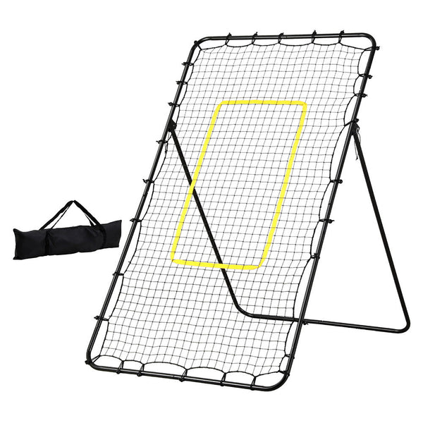 Everfit 7ft 2.1M Volleyball Net Football Baseball Goal Netting with Frame Angle Adjustable Rebounder Awezingly