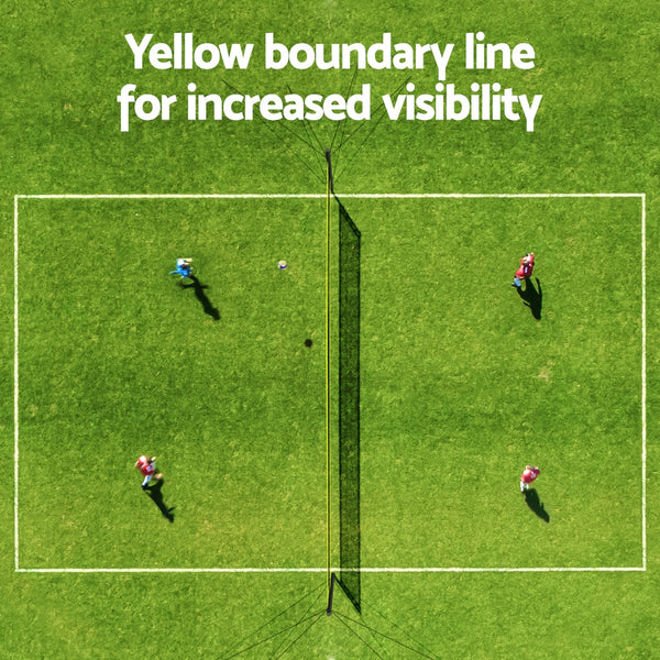 Everfit 9M Portable Volleyball Net Set with Ball Boundary Lines Badminton Tennis Everfit