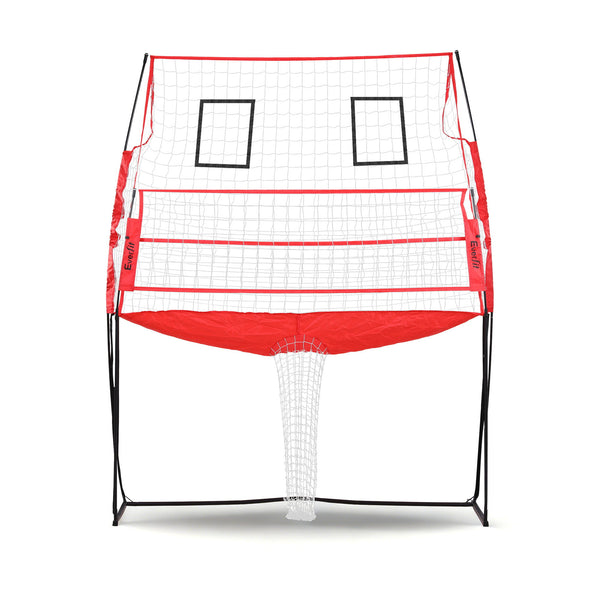 Everfit 8ft Volleyball Net Training Equipment Adjustable Height Portable with Ball and Bag Everfit