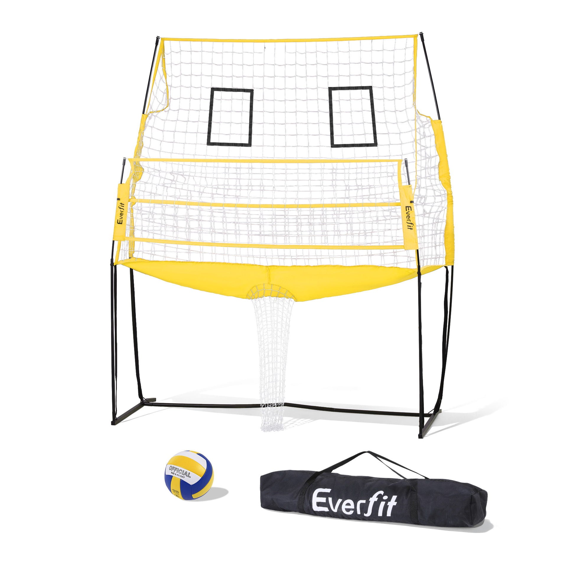 Everfit 8ft Volleyball Net Free-standing Adjustable Height Portable with Ball and Bag Awezingly