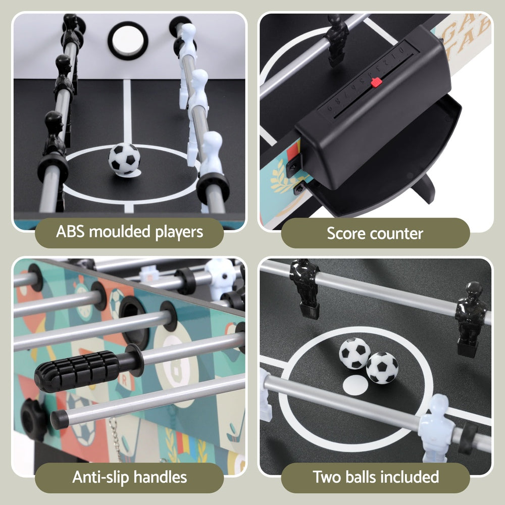 4-in-1 Soccer Table Foldable Game Foosball Table Tennis Pool Hockey Unique