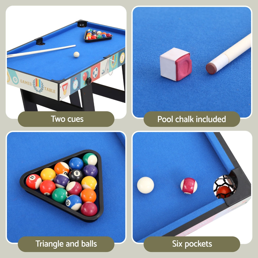 4-in-1 Soccer Table Foldable Game Foosball Table Tennis Pool Hockey Unique