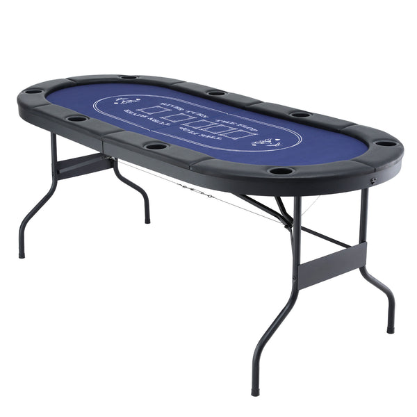 Poker Table Top Folding Poker Table 8 Player 183cm Unique