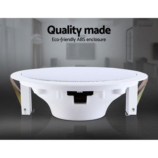 Giantz 6''Ceiling Speakers In Wall Speaker Home Audio Stereos Tweeter 2pcs Awezingly
