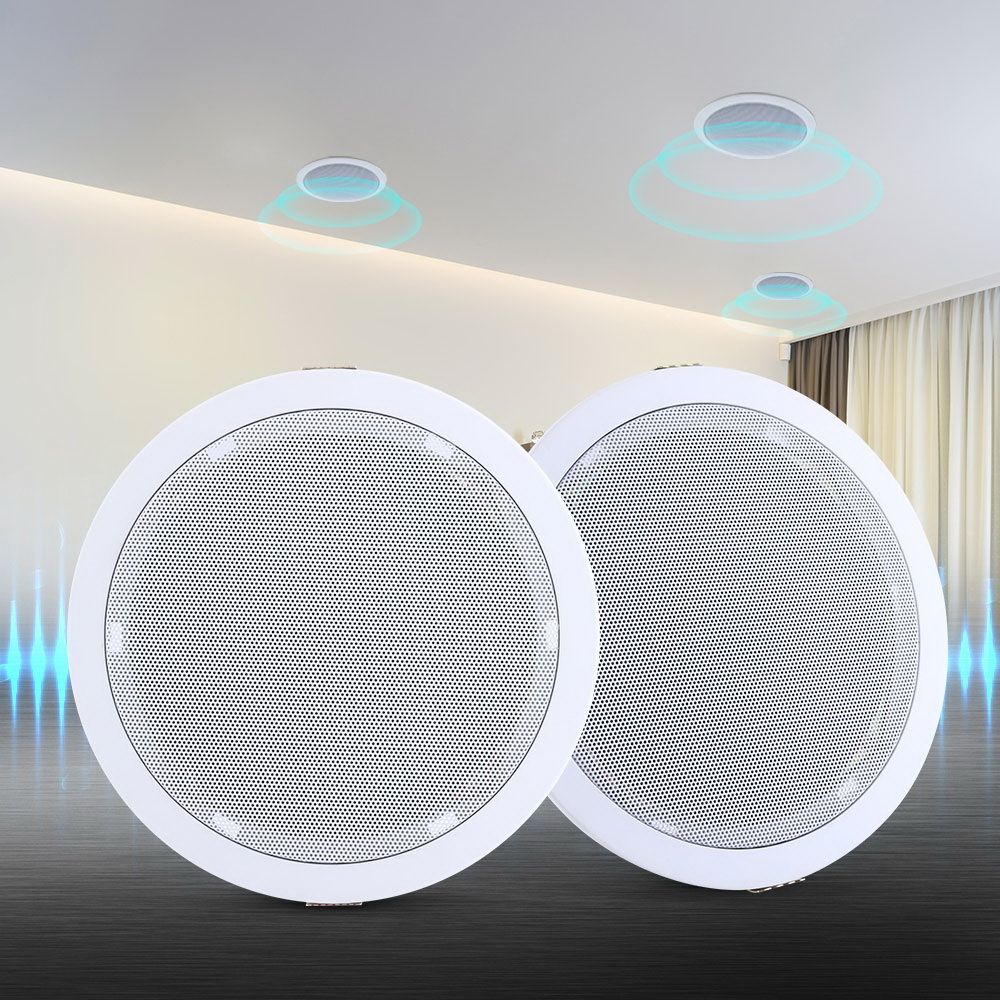 Giantz 6''Ceiling Speakers In Wall Speaker Home Audio Stereos Tweeter 2pcs Awezingly