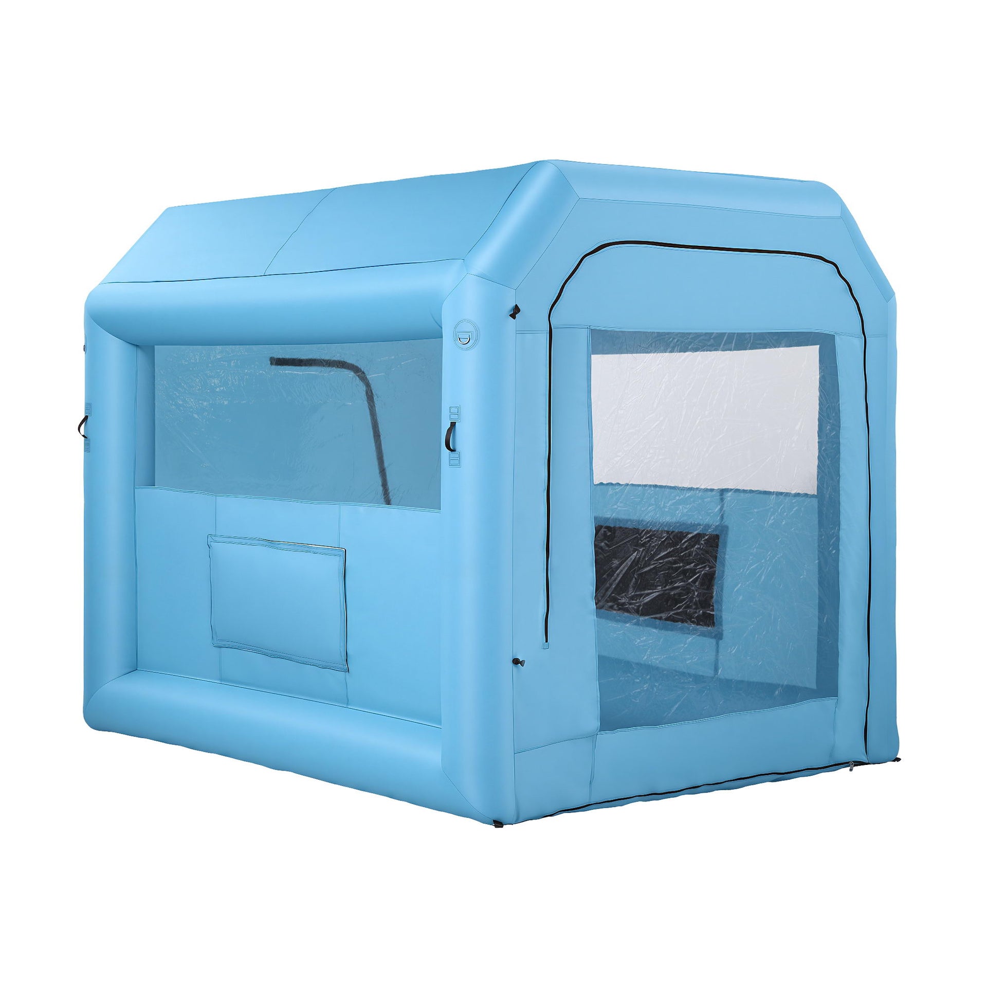 Giantz Inflatable Paint Booth 2.5X2.5X3M Inflatable Spray Booth with 550W Powerful Blower and Air Filter System, Round Roof with Light Hook, for Painting Bicycle, Motorcycle, Furniture Refinishing DIY Awezingly