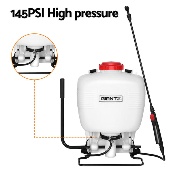 Giantz Weed Sprayer 15L Knapsack Backpack Plastic Giantz