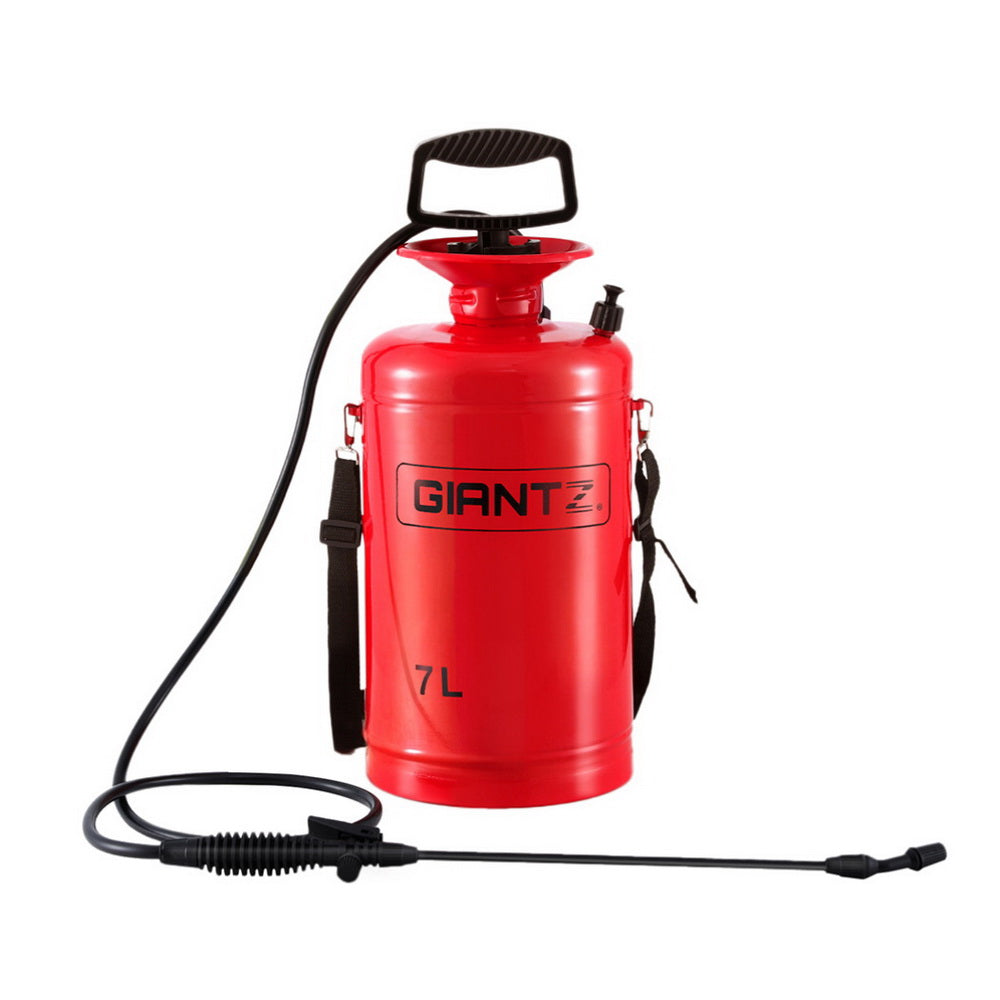 Giantz Weed Sprayer Pressure 7L Shoulder Pesticide Metal Giantz