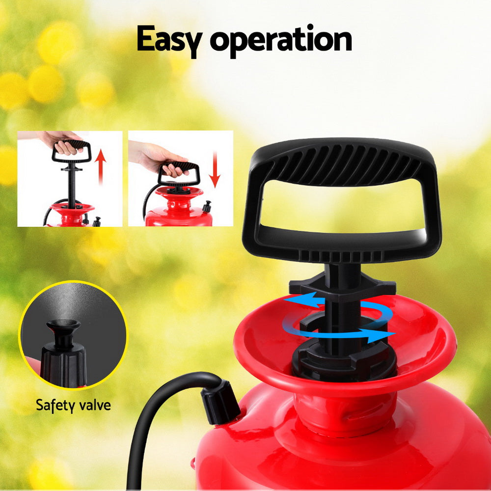 Giantz Weed Sprayer Pressure 7L Shoulder Pesticide Metal Giantz