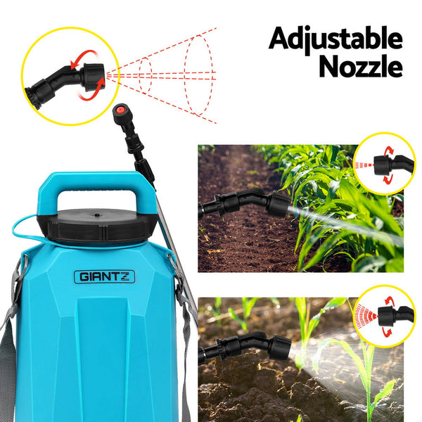 Giantz Weed Sprayer Pressure 8L Shoulder Pesticide Giantz