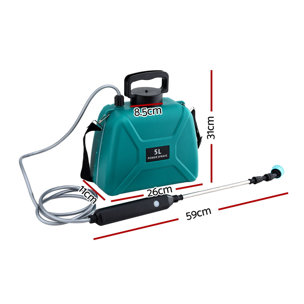 Giantz Weed Sprayer Garden Sprayer USB Charging Electric Shoulder Sprayer 5L Giantz
