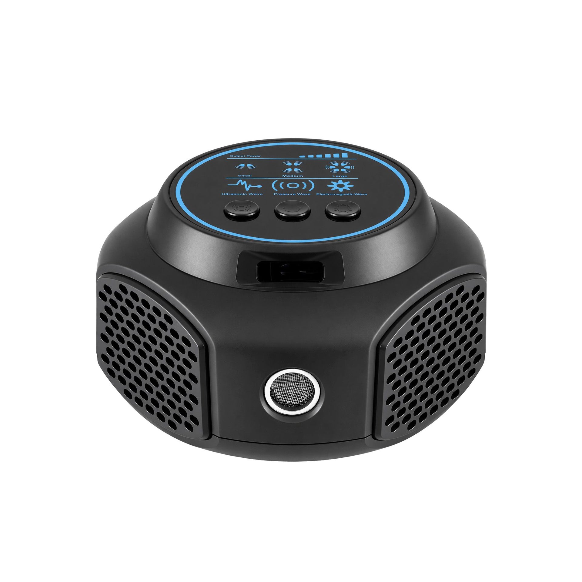Gardeon Ultrasonic Rat Repeller 360 Degree 4 Modes Pest Repeller Black Devanti