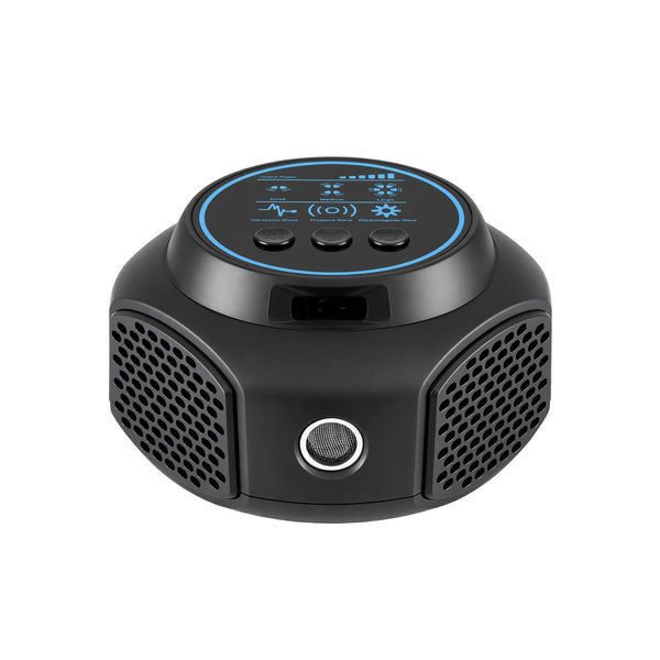 Gardeon Ultrasonic Rat Repeller 360 Degree 4 Modes Pest Repeller Black Devanti
