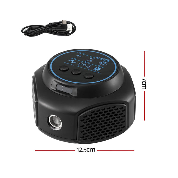 Gardeon Ultrasonic Rat Repeller 360 Degree 4 Modes Pest Repeller Black Devanti