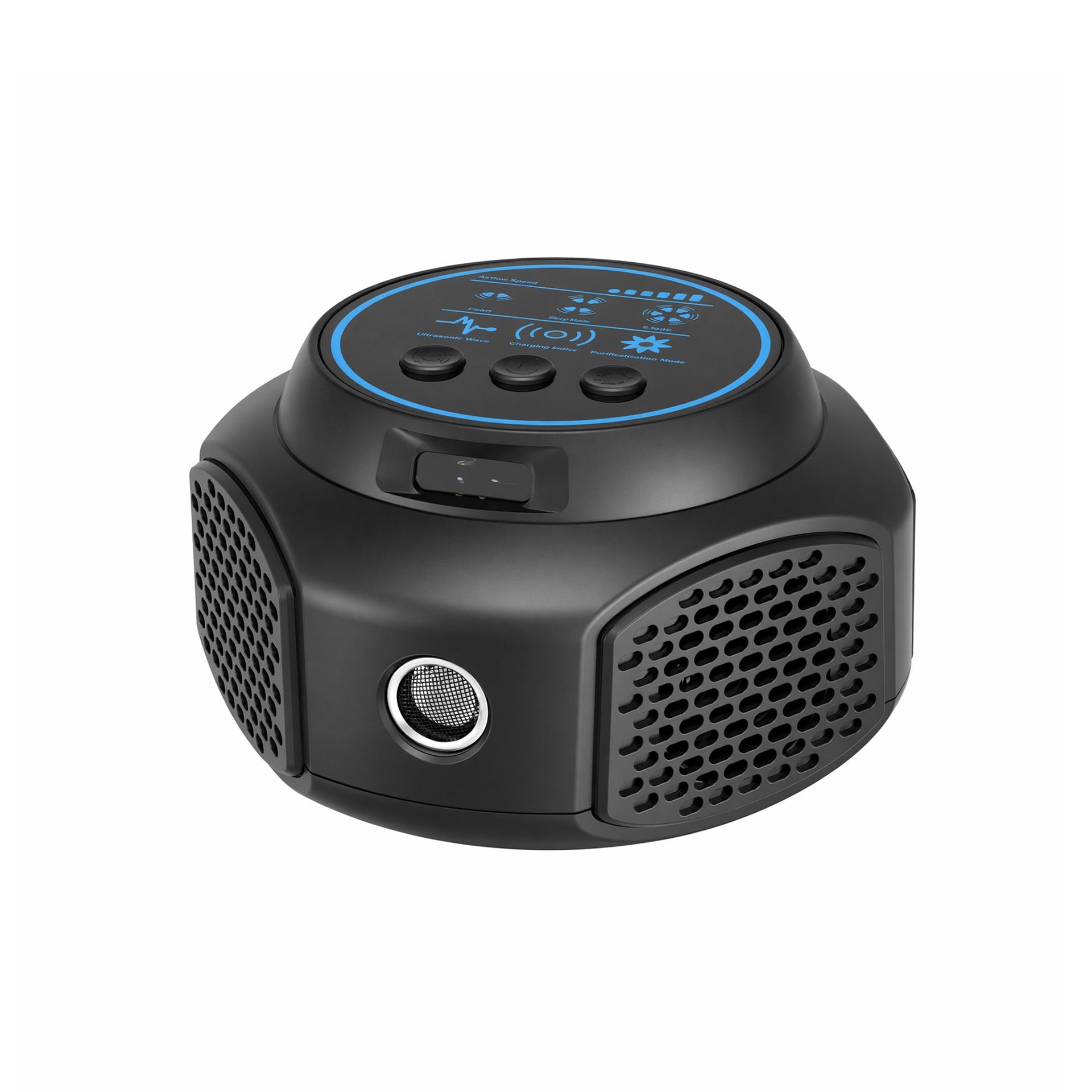 Gardeon Ultrasonic Rat Repeller 360 Degree 4 Modes Pest Repeller Black Devanti