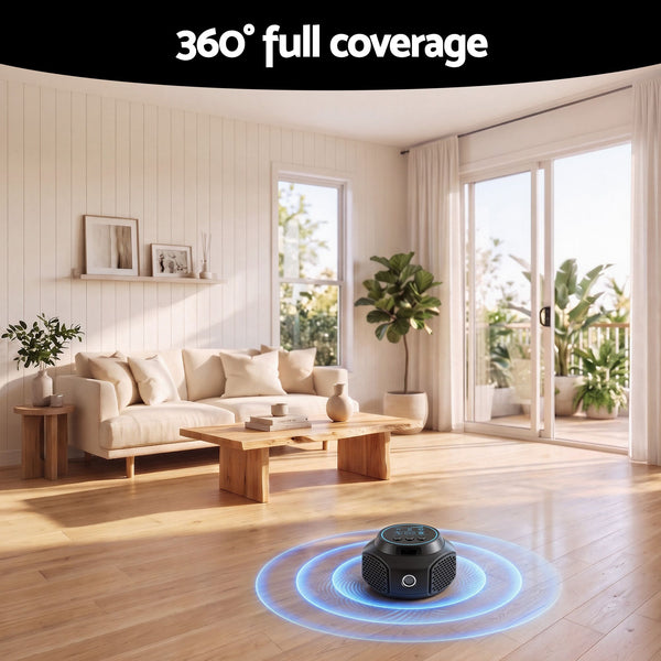 Gardeon Ultrasonic Rat Repeller 360 Degree 4 Modes Pest Repeller Black Devanti