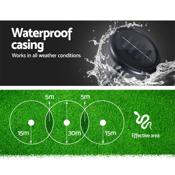 Gardeon Snake Repeller 4X Ultrasonic Solar Powered Gardeon