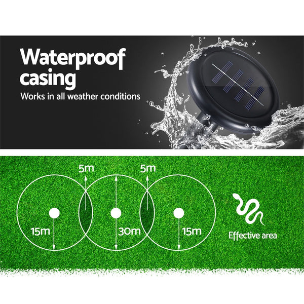 Gardeon Snake Repeller 8X Ultrasonic Solar Powered Gardeon