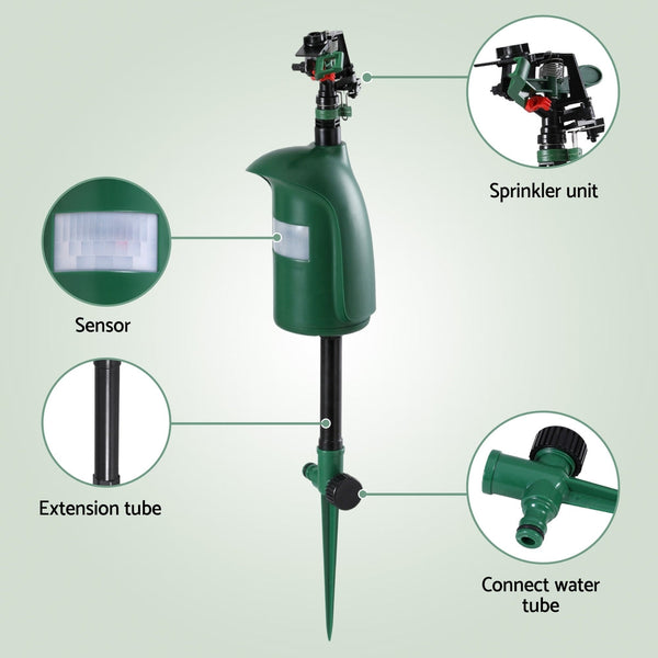 Gardeon Snake Repeller Outdoor Water Sprinkler Animal Deterrent Awezingly