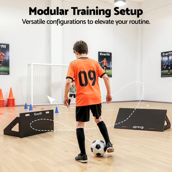 Everfit Soccer Rebounder Board 80cm x 30cm Football Rebound Wall with 2 Angles Everfit