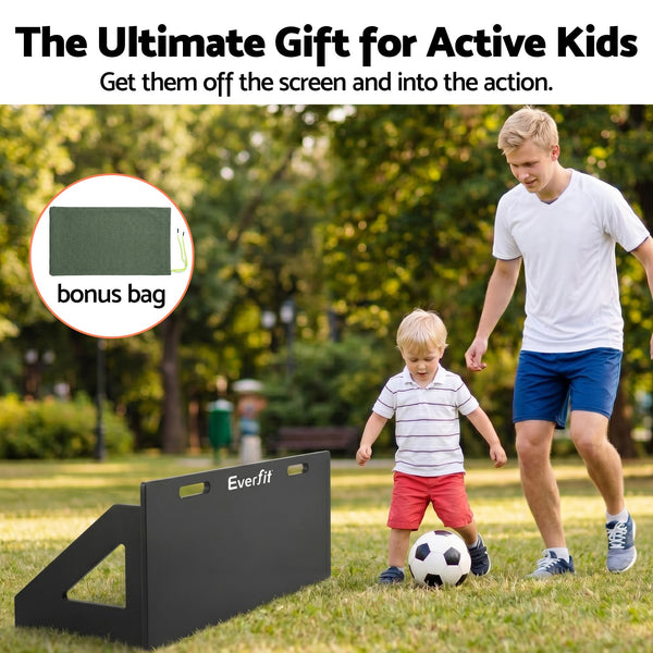 Everfit Soccer Rebounder Board 80cm x 30cm Football Rebound Wall with 2 Angles Everfit