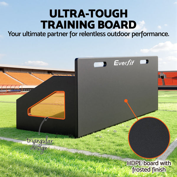Everfit Soccer Rebounder Board 100x40cm Football Rebound Wall with 2 Angles Everfit