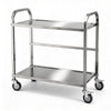 Cefito 2-Tier Stainless Steel Kitchen Trolley with Wheels 84x56x98cm